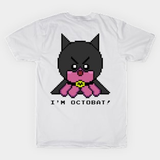 Batman-inspired Cute Octopus Pixel T-Shirt